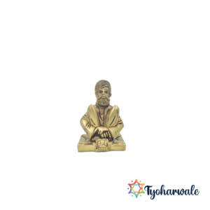Brass Shankar Maharaj Statue | Handcrafted Shri Shankar Maharaj Murti for Home Temple Decor, Spiritual Gifting, Pooja Room, Office, Vastu Idol, Diwali Festival Decoration