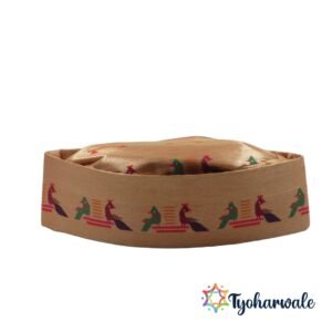 Traditional Paithani Topi | Paithani Cap| For Diwali Pooja, Laxmi Pujan, Wedding and Traditional Function| Traditional Maharashtrian Festival Caps for Men |