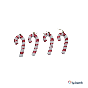 Candy Cane Christmas Ornaments (Red and White) | Sweet Xmas Ornaments for Christmas Tree, Holiday Party Décor, and Gifting