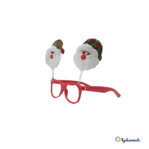 Santa Spring Goggles (Set of 12) | Fun Christmas Party Eyewear for Kids and Adults | Santa Themed Costume Accessory for School Events, Photo Props and Festive Gifting |