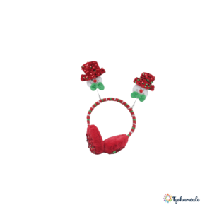 Snowman Earmuffs (Set of 12) | Christmas Party Ear Warmers | Snowman Costume Accessory for Kids & Adults, Winter Events, School Functions & Festive Gifting |