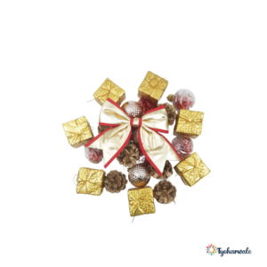 Premium Christmas Ornaments Gift Box | Assorted Baubles, Mini Gift Boxes, and Bow | Festive Hanging Decorations for Christmas Tree and Home Décor