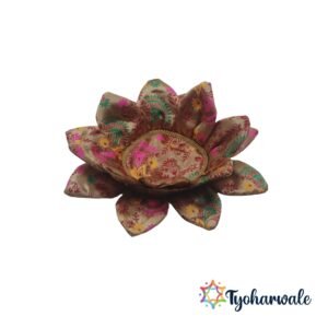 Lotus Aasan | Paithini Kamal Aasan Cloth for Pooja, Idol Base | Navratri, Diwali, Wedding, Puja Decoration