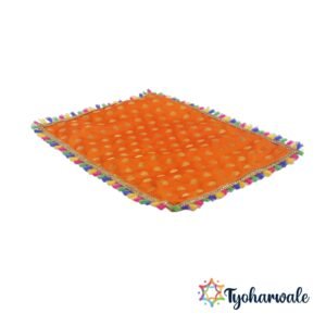 Paithani Aasan for Pooja | Traditional Asan Cloth | Handmade Festive Prayer Mat for Devghar and Rituals |