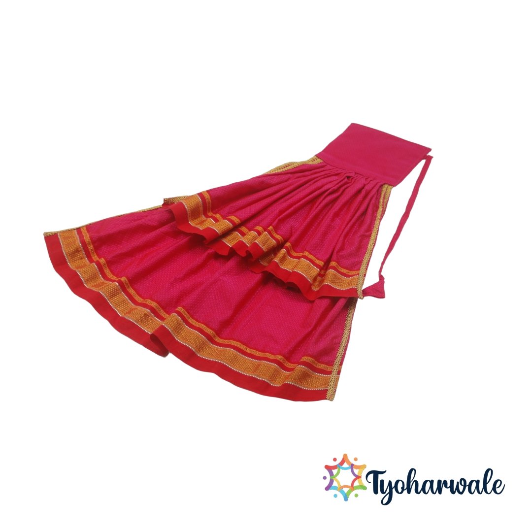Double Gudi Cover for Gudi Padwa | Traditional Cover |Maharashtrian Gudi Padwa Decoration | Ready Made Gudi Cover for Home Entrance, Balconies or Windows| Khun Saree Fabric|