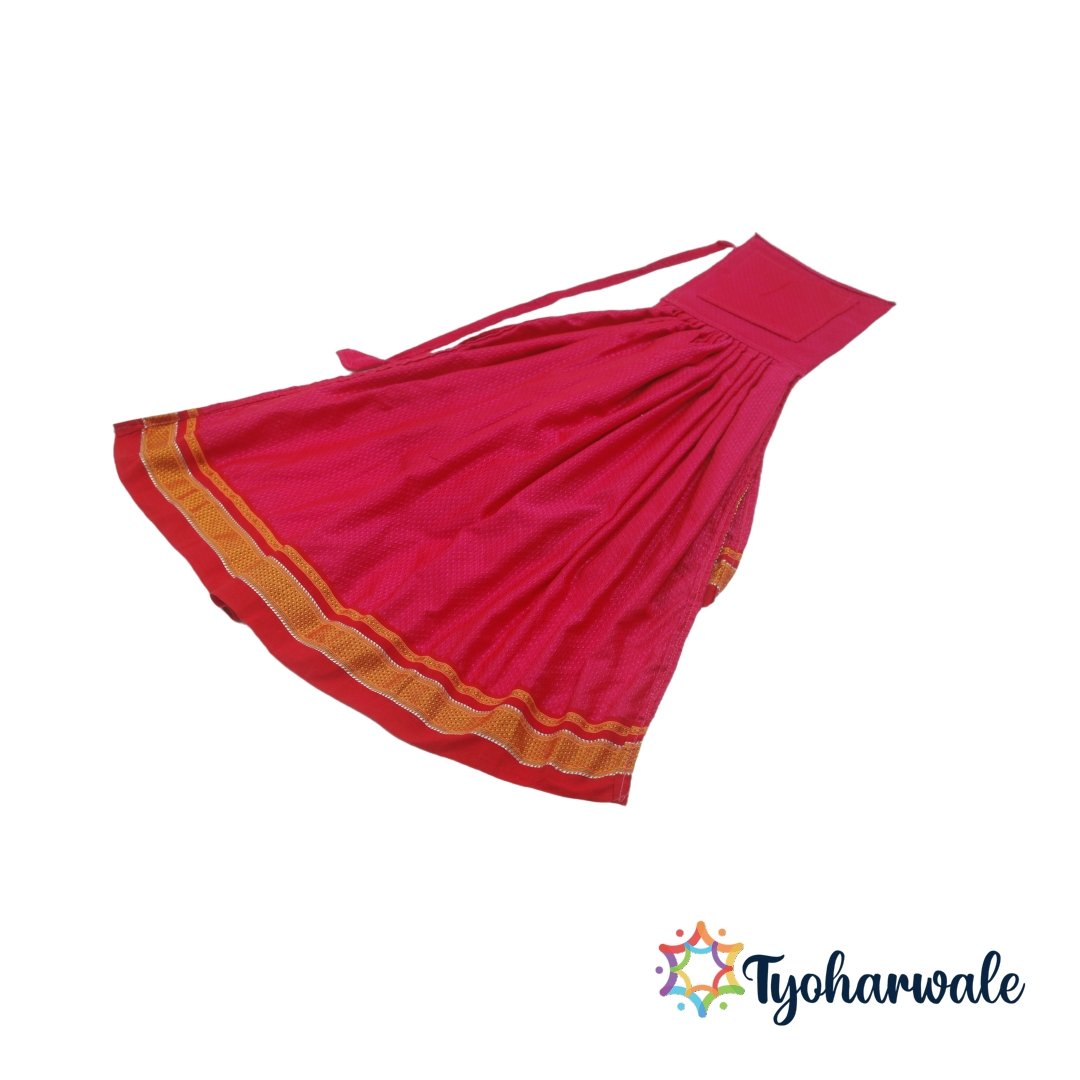 Double Gudi Cover for Gudi Padwa | Traditional Cover |Maharashtrian Gudi Padwa Decoration | Ready Made Gudi Cover for Home Entrance, Balconies or Windows| Khun Saree Fabric|