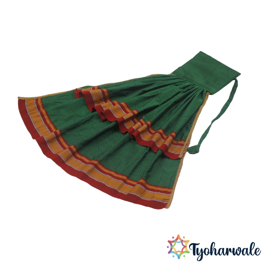 Double Gudi Cover for Gudi Padwa | Traditional Cover |Maharashtrian Gudi Padwa Decoration | Ready Made Gudi Cover for Home Entrance, Balconies or Windows| Khun Saree Fabric|