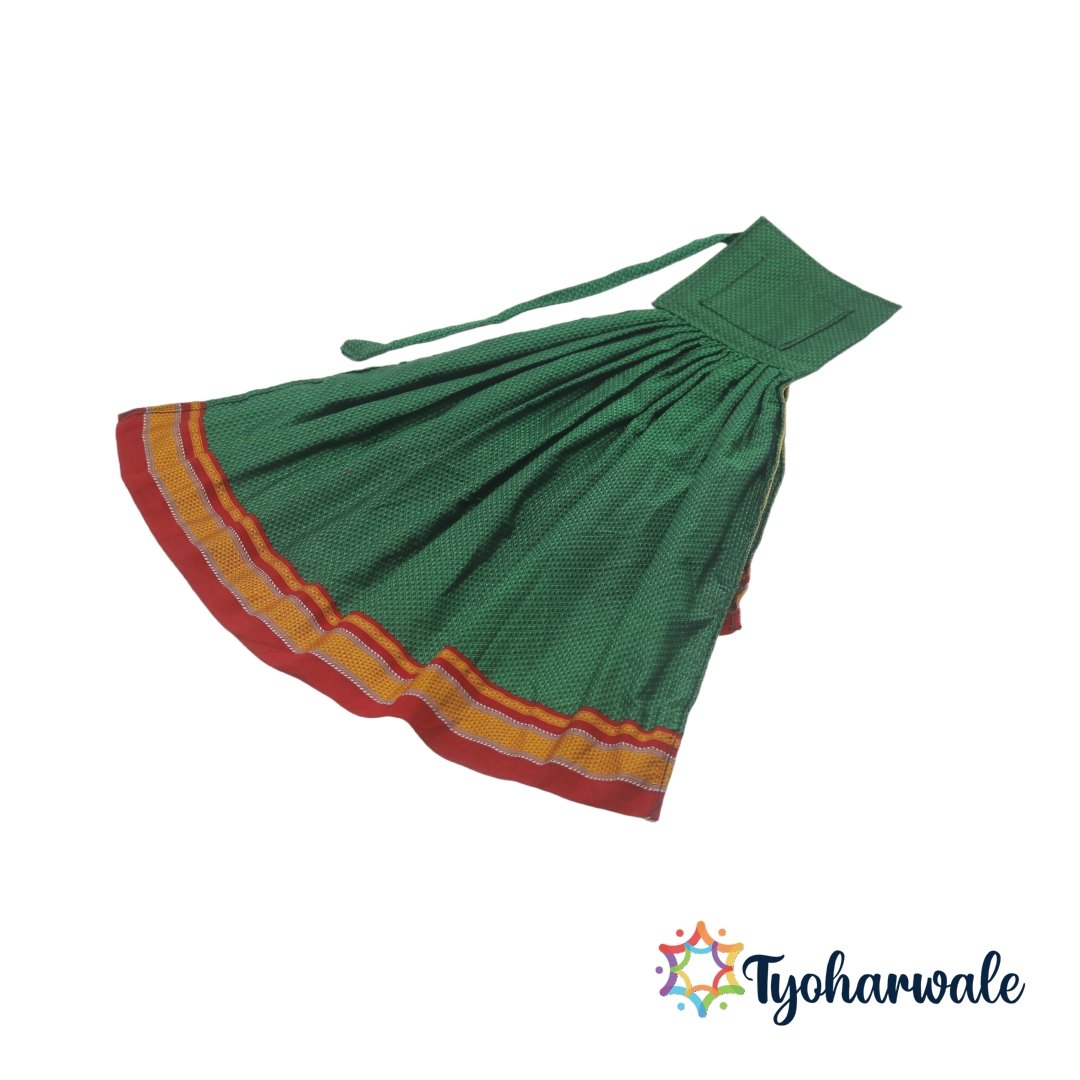 Double Gudi Cover for Gudi Padwa | Traditional Cover |Maharashtrian Gudi Padwa Decoration | Ready Made Gudi Cover for Home Entrance, Balconies or Windows| Khun Saree Fabric|