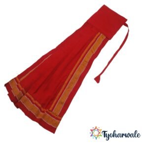 Single Gudi | Maharashtrian Gudi Padwa Decoration | Ready Made Gudi Cover | Khun Saree Fabric, Traditional, Easy To Use For Gudi Padwa Festival