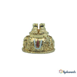 Shri Venkateswara Balaji Charan Paduka Gold Plated | For Home, Mandir, Daily Pooja & Festive Worship |