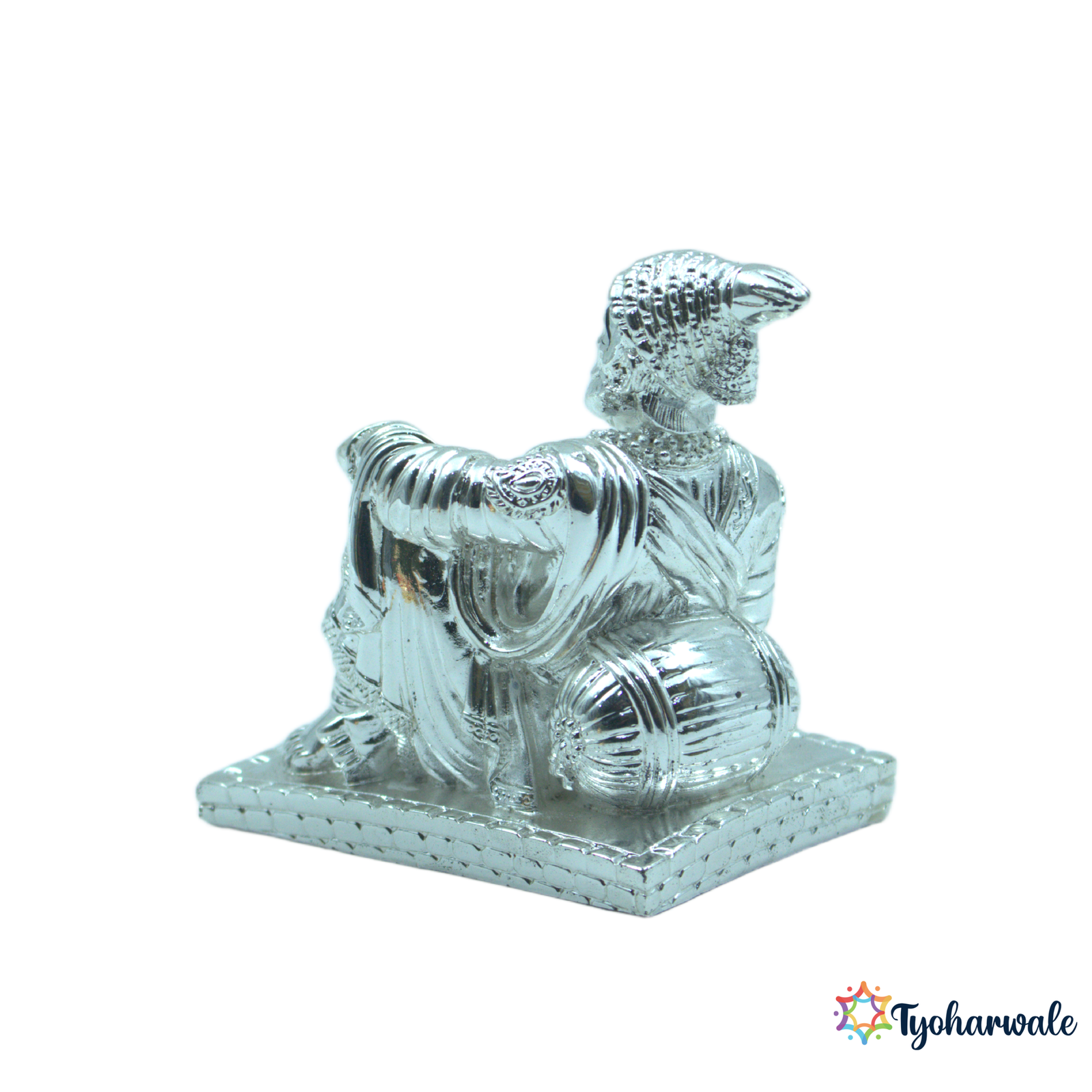 Chhatrapati Shivaji Maharaj Idol | Silver-Plated Finish Statue | For Home, Decor, & Office |