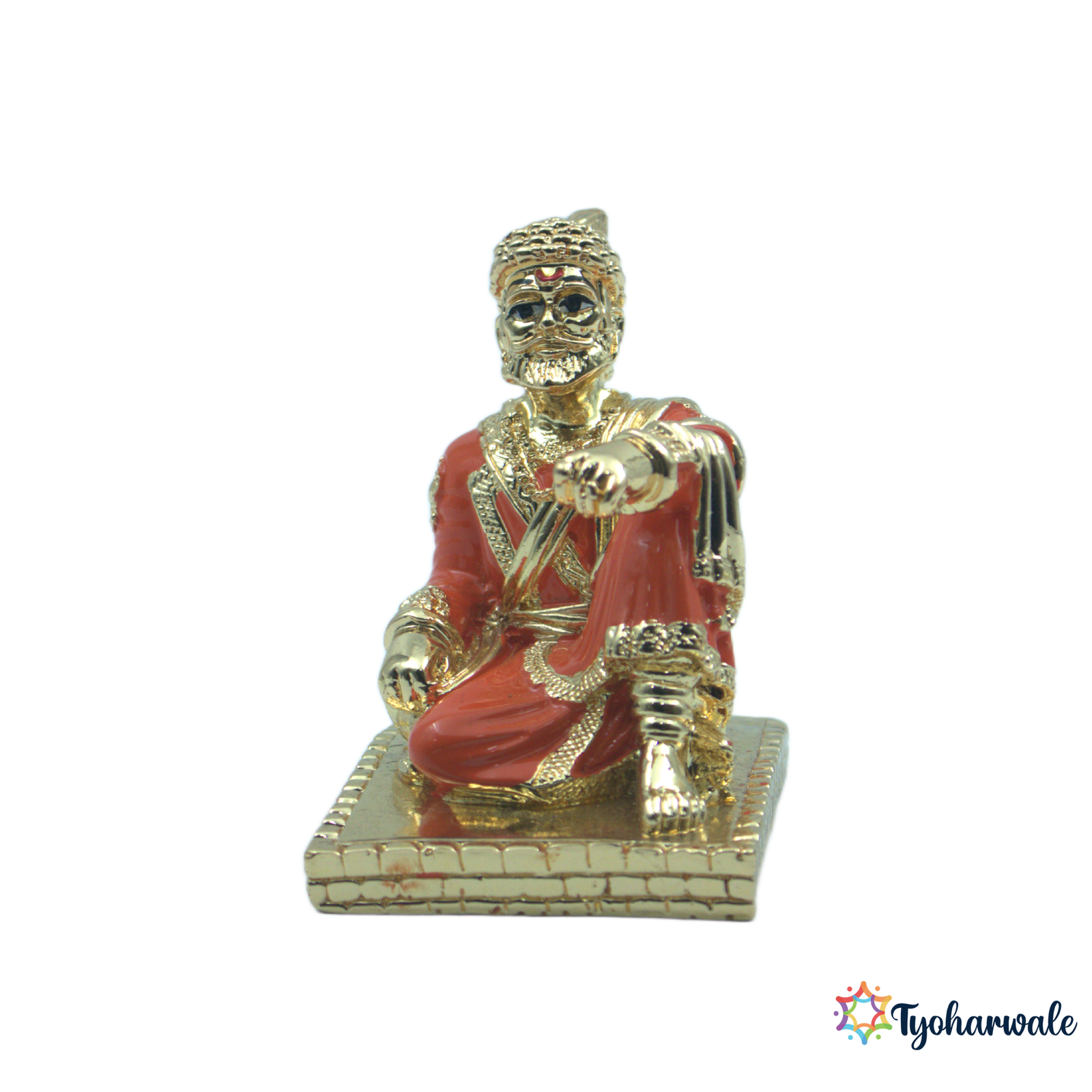 Chhatrapati Shivaji Maharaj Idol | Gold-Plated Statue | For Home, Office, Decor & Gifting |