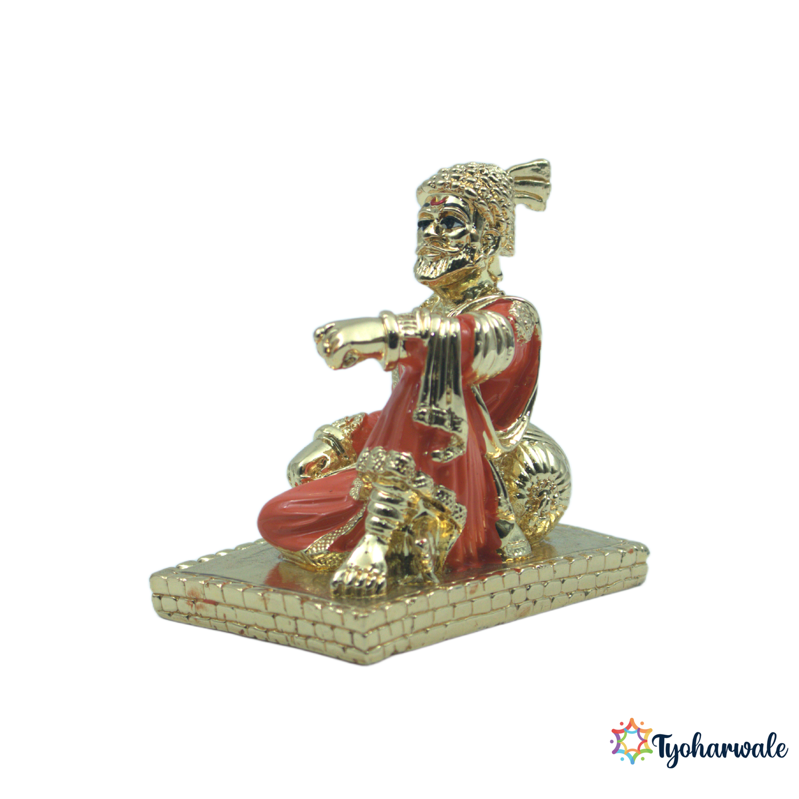 Chhatrapati Shivaji Maharaj Idol | Gold-Plated Statue | For Home, Office, Decor & Gifting |