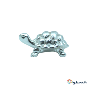 Silver Plated Kurma Murti (Tortoise) | For Home Mandir, Diwali & Lakshmi Pooja |