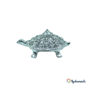 Silver Plated Kurma (Tortoise) Murti | Ashtalakshmi | For Home Mandir, Diwali & Lakshmi Pooja |