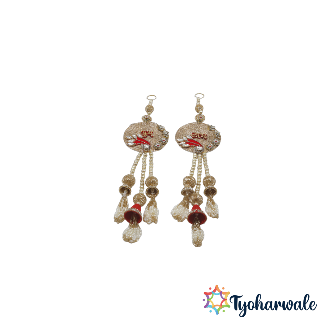 Shubh Labh Latkan | Door Hanging for Home, Office, Main Entrance, Festival Wall Hanging, Pooja Room, Mandir Decoration, Diwali, Navratri, & Housewarming Décor |