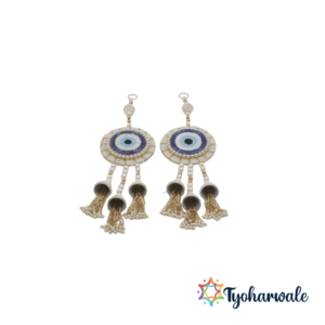 Evil Eye Latkan | Nazar Battu Decorative Door Hanging for Home Entrance, Office, Pooja Room, Mandir, Festival Wall Hanging, & Housewarming |