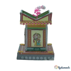 Miniature Tulshi Vrindawan Set | Traditional Tulsi for Home Decor, Pooja and Mandir Use |
