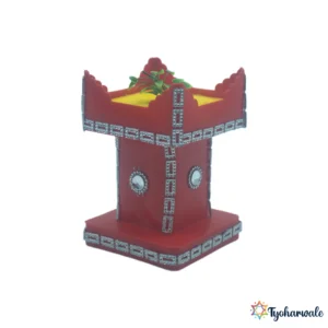 Miniature Tulsi Vrindavan Set (तुळशी वृंदावन) | Traditional Tulsi for Home Decor, Pooja & Mandir Use |