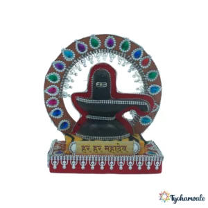 Decorative Shivalinga Setup (शिवलिंग) for Rukhwat and Temple | Devotional Shivling Decor | Home Mandir & Pooja Ritual Display |