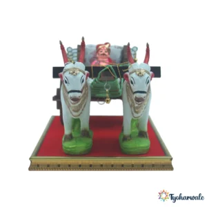 Bailgadi Miniature (बैलगाडी) for Wedding Rukhwat | Traditional Bullock Cart Display | For Display or Wedding Decoration piece |