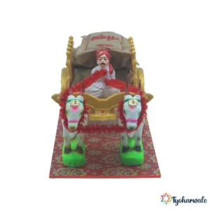 Bailgadi Miniature (बैलगाडी) for Wedding Rukhwat | Traditional Bullock Cart Display | For Display or Wedding Decoration piece |