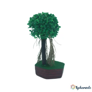 Artificial Vatavruksha Miniature (वटवृक्ष) | Traditional Banyan Tree Decor | Pooja & Religious Display | For Decoration and Festive Arrangements |
