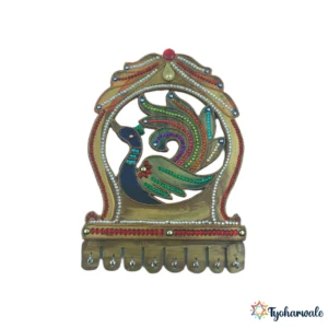 Handmade Jharoka Wall Decor with Peacock Design (झरोका - मोर) | Traditional Ethnic Wall Hanging | Home or Festive Decorations |