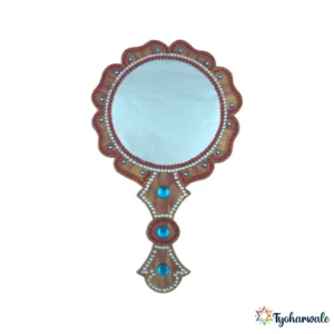 Decorative Handmirror (आरसा) | Traditional Ethnic Mirror | For Home Decor, Dressing Table & |