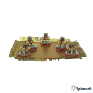 Decorative Supari Vajantri Setup (सुपारी वाजंत्री) | For Traditional Musician Display, Marriage Ritual Decor or Rukhwat Display |
