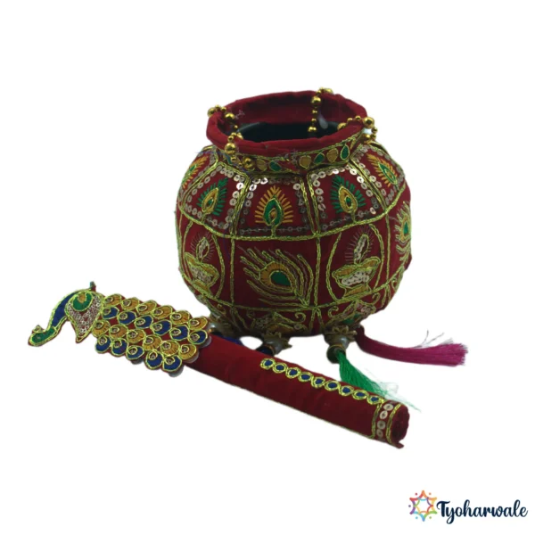 Decorative Handi and Stick Set of 4 (हंडी) | decorative handi ...