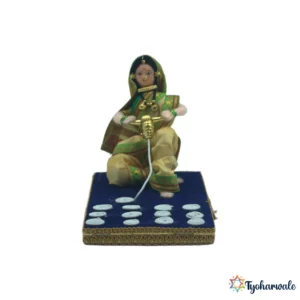 Lady Making Kurdai Traditional Marathi Wedding Setup for Rukhwat (कुरडई बनवणारी स्त्री) | kurdai making figurine | Marathi wedding decor Kitchen Activity Miniature