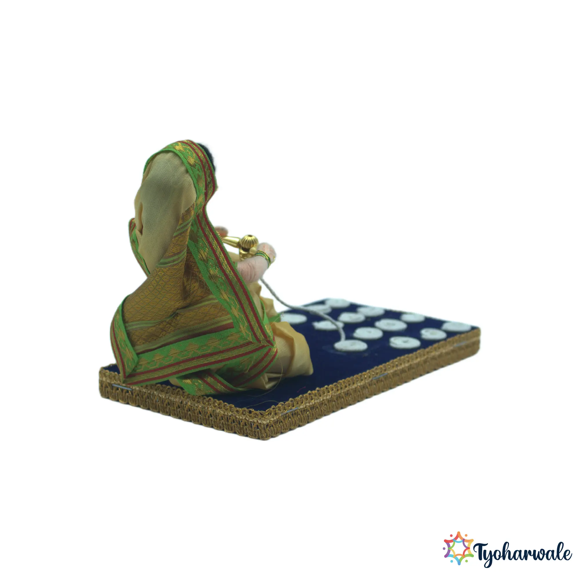 Lady Making Kurdai Traditional Marathi Wedding Setup for Rukhwat (कुरडई बनवणारी स्त्री) | Kurdai Making Figurine | Marathi wedding decor Kitchen Activity Miniature