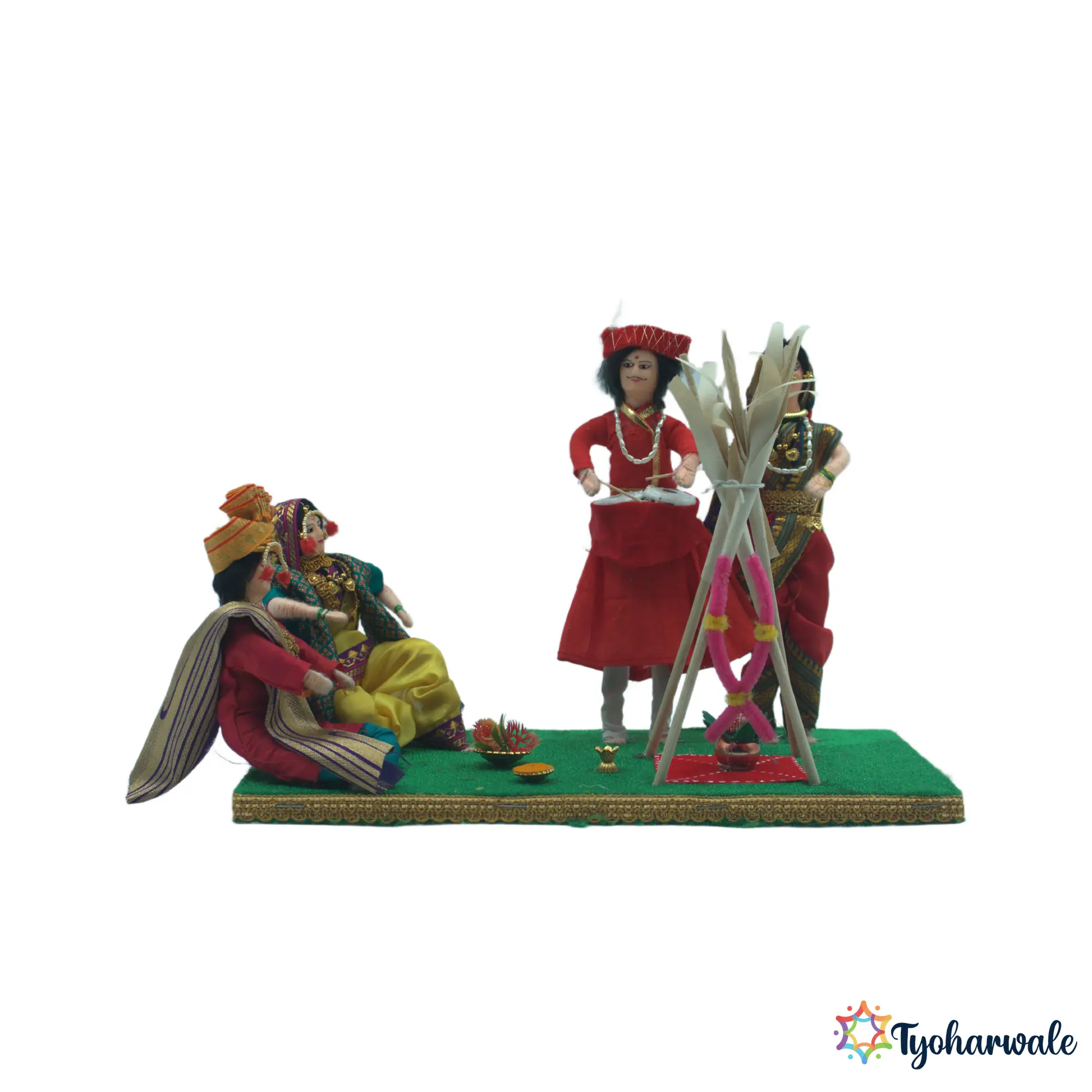 Jagrangondhal Setup for Wedding Rukwat | jagrangondhal setup | devotional ritual decor Cultural Miniature