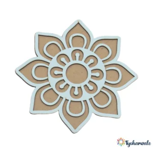 Flower Rangoli Design Board | Reusable Floral Rangoli Base for Home, Diwali & Pooja Room |
