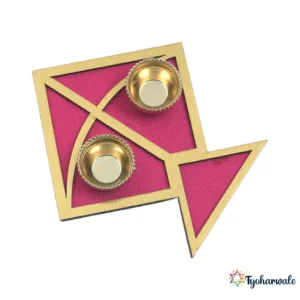 Haldi Kumkum Holder Lantern | Decorative Kumkum Holder | Traditional Lantern Design Haldi Kumkum Set | Festival Decor & Gift Item for Mandir, Temple & Home |