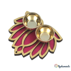 Haldi Kumkum Holder | Decorative Kumkum Holder for Pooja | Haldi Kumkum Set | Festival Decor & Gift Item for Mandir, Temple & Home |