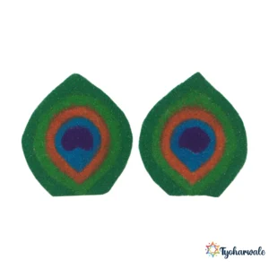 Peacock Rangoli Design | Ready Made Colorful Peacock Feather Rangoli for Diwali, Festivals, Pooja Room, Weddings, & Home Decoration |