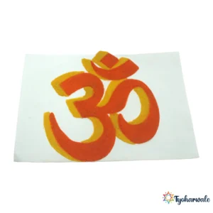 Om Rangoli Design | For Festivals & Home Decoration | Traditional Rangoli for Diwali, Navratri, Entrance & Pooja Decor |