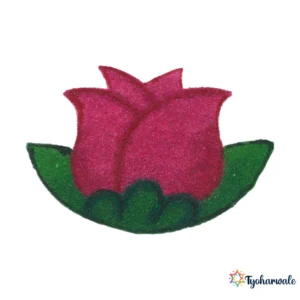 Rose Rangoli Design for Home Decor | Floral Rangoli for Home Decor, Festivals & Weddings | Traditional Indian Flower Rangoli Decoration | Reusable Rangoli |