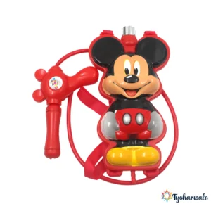 Cartoon Mouse Character Backpack Holi Water Tank Gun for Kids | Festival Spray Gun Toy | Outdoor Colour Play |
