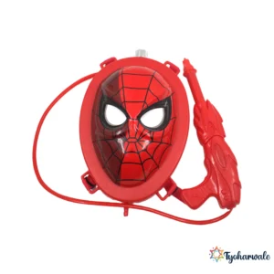 Superhero Face Backpack Holi Water Tank Gun for Kids | Action Character Festival Spray Toy | Outdoor Colour Play