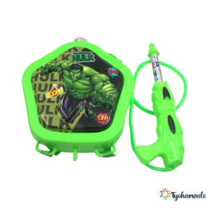 Superhero Backpack Holi Water Tank Gun for Kids |  Action Theme Festival Spray Toy | Outdoor Colour Play |