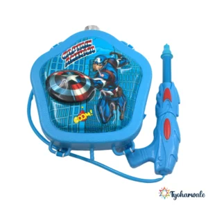 Superhero Backpack Holi Water Tank Gun for Kids | Action Theme Festival Spray Toy | Outdoor Colour Play |