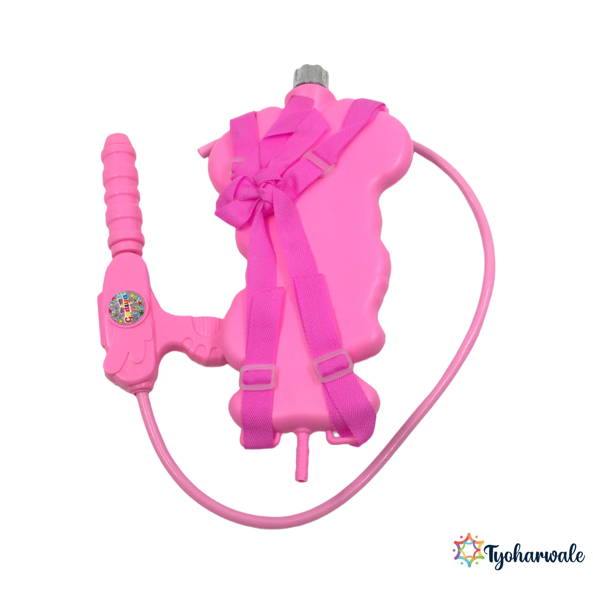 Cartoon Mouse Girl Backpack Water Gun for Kids | Large Capacity Holi Pichkari Tank Toy | Cute Festival Spray Water Gun |