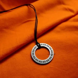 Ram Pendant Circle Design | Lord Ram Name Engraved Necklace in Devanagari | Spiritual Locket for Daily Wear, Devotional Use & Gifting |