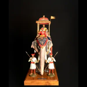 Amabari Maharaj Statue with Elephant 14" | Shivaji Maharaj Statue | Ambari Maharaj Idol | Historical Warrior Decorative Showpiece | Home & Office Decor |
