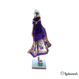 12” Gudi for Gudi Padwa decoration | Maharashtrian festival decor | Small Traditional Gudi Padwa Showpiece for Home & Pooja Setup |