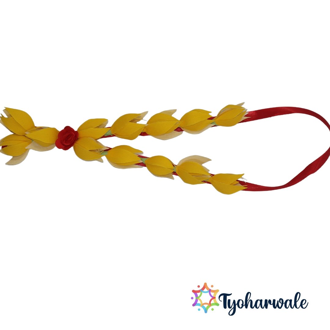 Traditional Flower Haar for Pooja Idol Decoration | Handmade Floral Garland for Temple, Mandir, Festivals & Home temple Décor