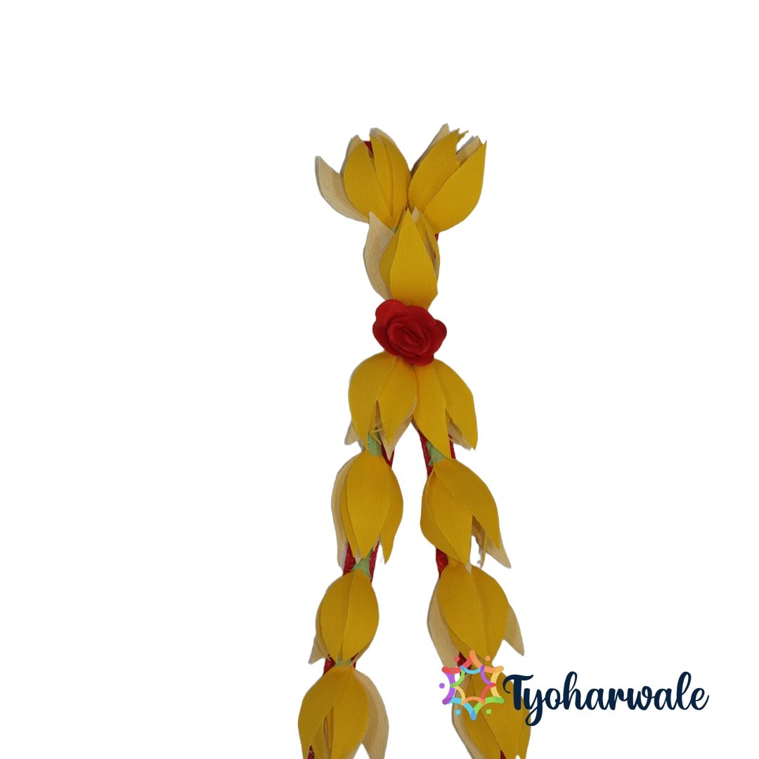 Traditional Flower Haar for Pooja Idol Decoration | Handmade Floral Garland for Temple, Mandir, Festivals & Home temple Décor